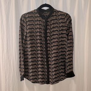 The Kooples Silk Printed button down shirt